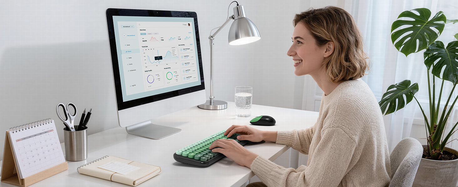 cute keyboard and mouse wireless