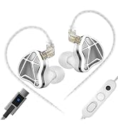 KZ Axas in Ear Monitor, Noise-Isolating USB C Gaming IEMs with Mic, Low-Distortion Audio, FPS Co-...