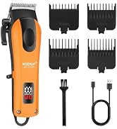 HIENA PRO Professional Hair Clipper for Men, Cordless Hair Clippers for Hair Cutting, Rechargeabl...