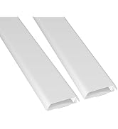 D-Line TV Wall Mount Cord Hider, Hide Mounted TV Cables, Wire Covers, Self Adhesive Cover for Cor...
