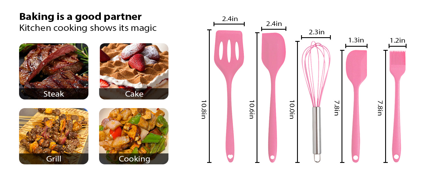 Mini Spatula Silicone Kitchen Spatula Baking Tools Baking Spatula Silicone Pancake Spatula