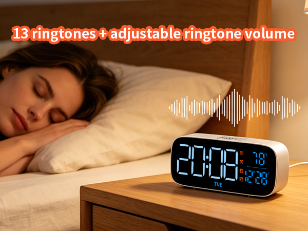 digital clock with temperature