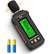 Sound Level Meter, POROMETISTO 30-130dB Noise Decibel Meter with A/C Weighted, ±1.5dB Accuracy, D...