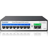 10-Port Ethernet PoE Switch (8 PoE Ports, 2 Uplink) with Extend Function, Easy Smart Managed Ethe...