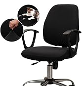 Melaluxe Computer Office Chair Cover - Protective & Stretchable Universal Chair Covers Stretch Ro...