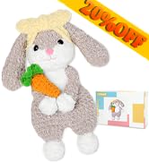 CODGP Crochet Kit for Beginners,15.8in Crochet Animal Kit Bunny, Crochet Starter Kit Gift for Adu...