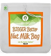 Pro Quality Nut Milk Bag - XL12"X12" Bags - Commercial Grade Reusable All Purpose Food Strainer -...