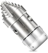 Tool Daily 3/8” NPT Sewer Jetter Rotating Nozzle, Pressure Washer Sewer Nozzle for Drain, Pipe Cl...