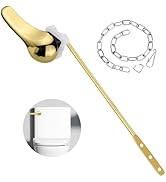 Hidnvefen Toilet Handle Replacement Kit Universal Toilet Flush Handle, Zinc Alloy Toilet Tank Tri...