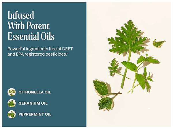 Infused with Potent Essential Oils