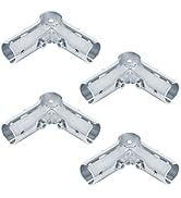 Fanmao 4 Sets 90 Degree Pipe Clamp Connector for 1" EMT Structural Pipe Fitting, 3/32" Thick