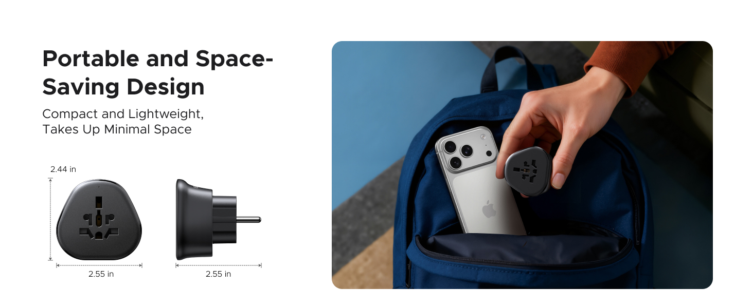 UGREEN eu plug Travel adapter