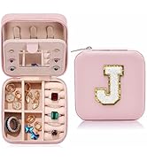 MODENGKONGJIAN Travel Jewelry Case for Women Fashion, Ring Necklace Earring Jewelry Holder Organi...