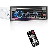 Car Stereo CD Player with Bluetooth - Single DIN Car Radio, Car DVD Player, Digital Media Receive...