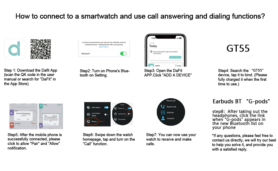SMART WATCH WITH EARBUDS