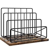 Desktop Mail Sorters Desk Mail Organizer-with 2 or 3 Slot Matte Black Metal Desktop Mail Sorter M...