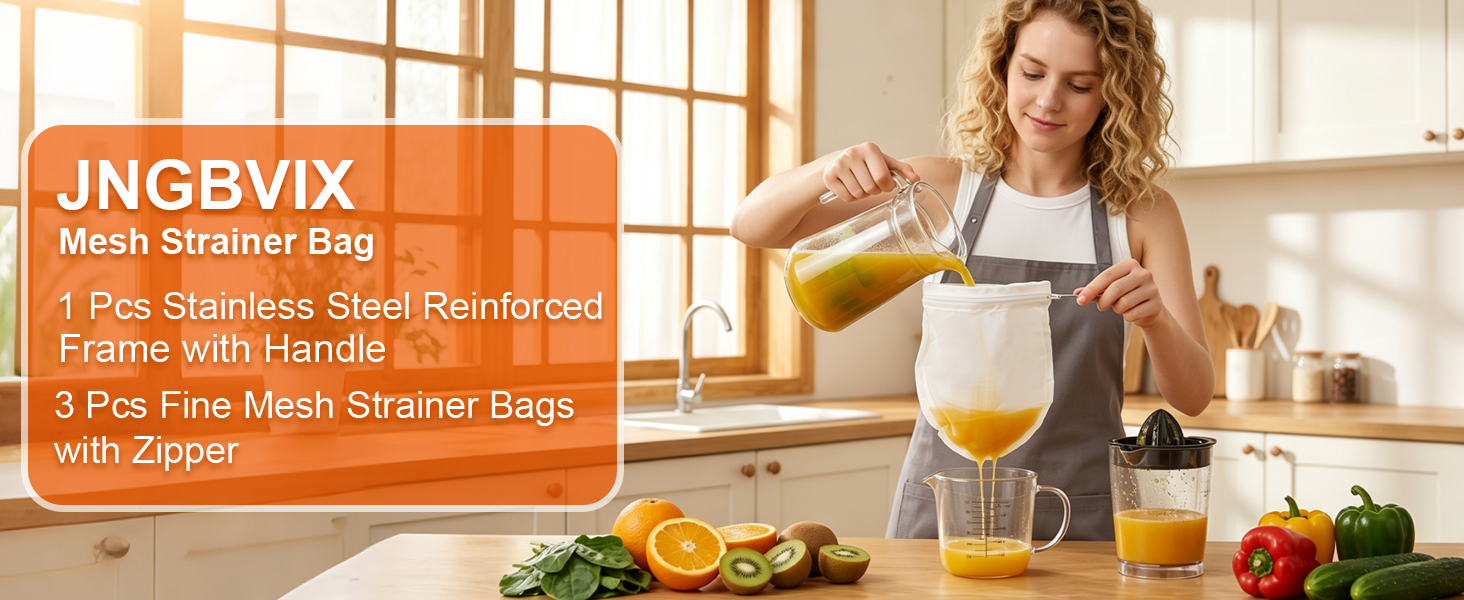 Healthy family lifestyle creating homemade organic almond milk with filter kit
