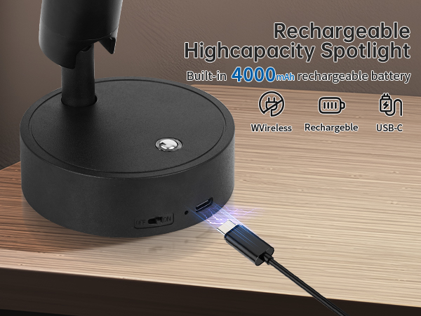 rechargeable spotlight