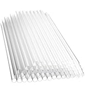 Disposable Clear Plastic Boba Straws 9 Inch - 8mm Wide Diameter Individually Wrapped (1200 Count ...