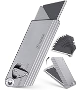 TISGOOG Titanium Utility Knife, Razor SK120 Blades Pocket Knife, Compact EDC Box Cutter, Quick Re...