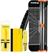 TECKWRAP Paper Cutter & A4 Trimmer – Straight Cutter for Paper with Craft Tool Kit, Squeegee, Rem...