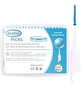 DanTicy Sturdy & Break-Resistant Soft Silicone Interdental Brush, Reinforced Braces Brush, Bendab...