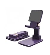 Briteroh Foldable & Height Adjustable Phone Stand for Desk, Super Stable Cell Phone Holder, Unive...