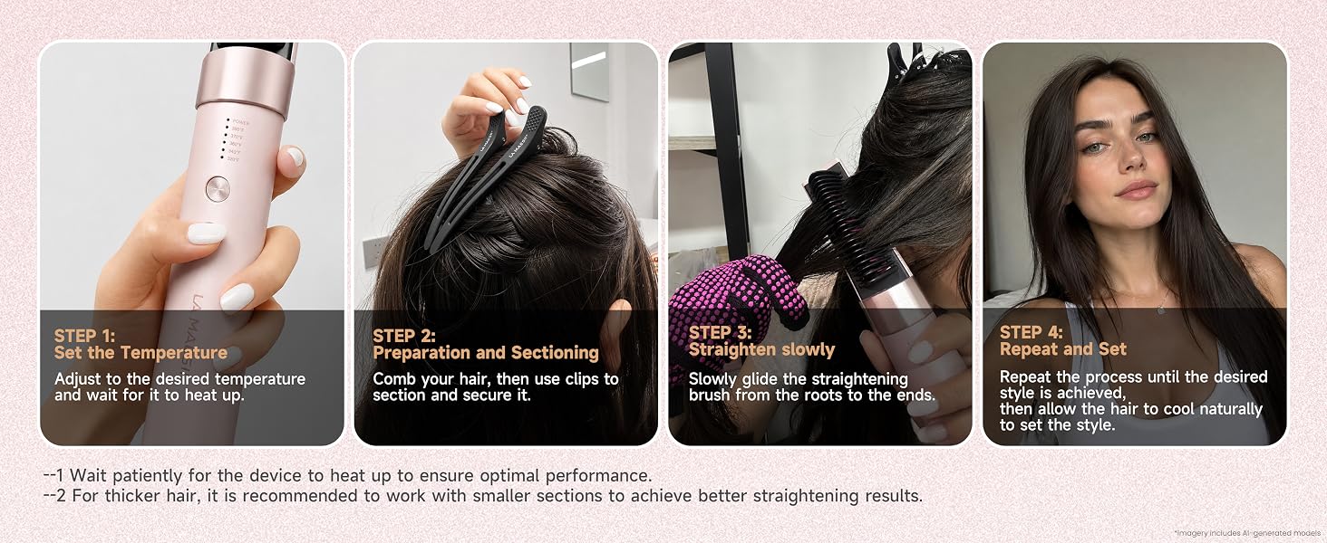 Upgrade Hair Straightener Comb