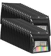 Yoeejob 1inch Expandable Pencil Pouch for 3 Ring Binder, 36 Pack Large Capacity Pencil Pouch with...