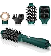 IG INGLAM Hair Dryer Brush, 4-in-1 Detachable Blow Dryer Brush, Ionic Diffuser Hair Dryer & Style...