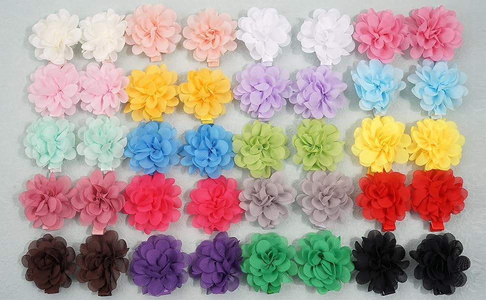 flower hair clip for girls