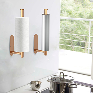 Self adhesive or drilling paper towel holder