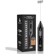 Nova Rechargeable Milk Frother & Coffee Whisker with Dual Spring Tech, Free Coffee Frothing Recip...