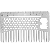 Stainless Steel Metal Hair&Beard Comb - Anti-Static Dual Action Beard Comb