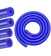 Apalie Vacuum Silicone Tubing Hose 5/32" 1/4" 5/16" 1/2" ID 1/8" Wall Thick 5ft Blue High Tempera...