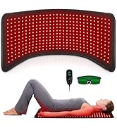 Red Light Therapy, Infrared Light Therapy 31.6" * 11.8" Large Wrap Pad 360LEDs for Body Back Wais...