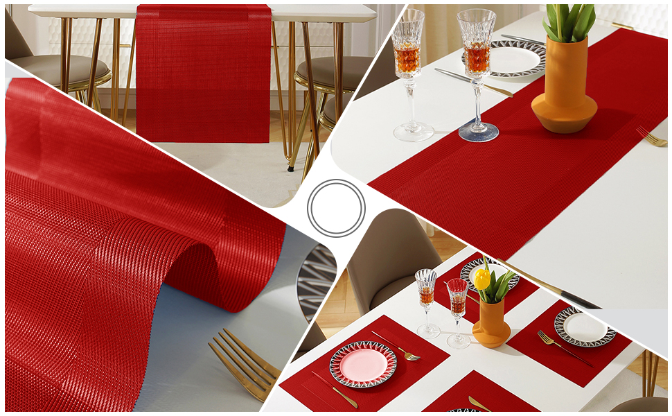 red placemats