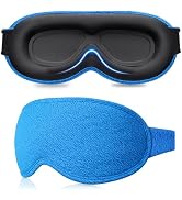 Gritin 100%Blackout Sleep Eye Mask for Women Men,Zero Eye Pressure Sleeping Mask-Ergonomic Design...