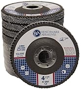 Benchmark Abrasives 4.5" x 7/8" Premium High Density Jumbo Zirconia Type 29 Flap Disc 40 Grit - 1...