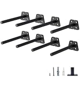 NEODROP 8-Pack 6 Inch Hidden Floating Shelf Bracket, Heavy Duty Blind Shelf Support Hardware | In...