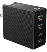 Minthouz 130W GaN II USB C Charger, 4-Port Fast Charging Block (2C+2A), PD 3.0 Power Adapter for ...