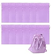 GONGKANGYUAN 12 Pcs Satin Wig Bags with Drawstring Satin Bag for Packaging Hair Extensions Wigs S...