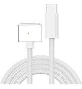 PonJel 140W USB C to Magnetic 3 Charging Cable Cord Compatible with MacBook Air (M2, 2022) and Ma...