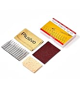 Soldering Iron Tips 12 pcs 900M Replacement Solder Tips Kit with Cleaning Sponge, Cloth, Sandpape...