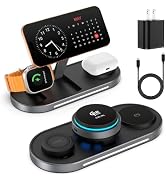 25W 3 in 1 Wireless Charging Station for Qi2.2 Magsafe Charger for Apple | for iPhone 17 16 15 14...