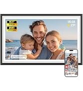 64GB Frameo 15.6" Digital Picture Frame Large 1920 x 1080 IPS FHD Touch Screen WiFi Electronic Ph...