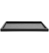 HAOHIZE Solid Wood Serving Tray, Rectangle Shape Solid Wood Tea Coffee Snack Food Meals Serving T...