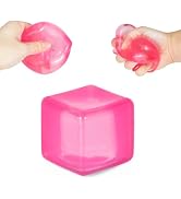Jiezipaeasy Ice Cube Stress Ball 5cm(1.98"), Squishy Fidget Toy for Adults & Kids, Soft Sensory S...