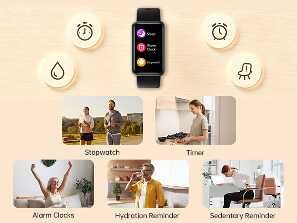 Fitness Tracker with Stop watch, timer