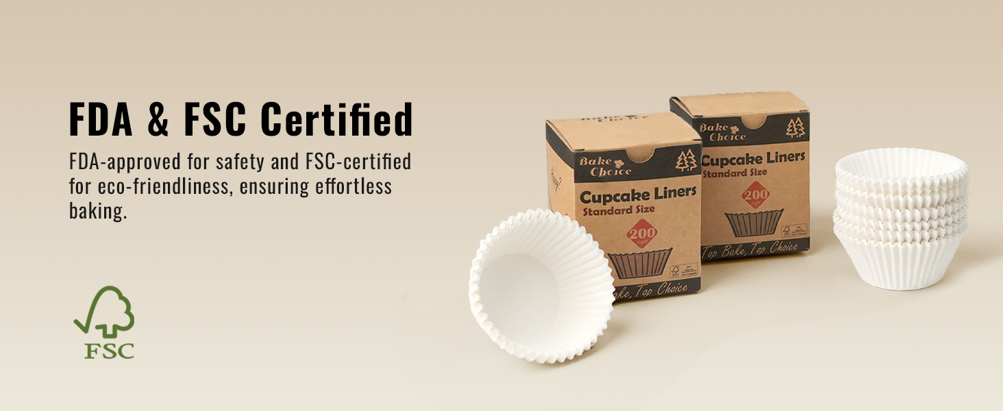 white cupcake liners